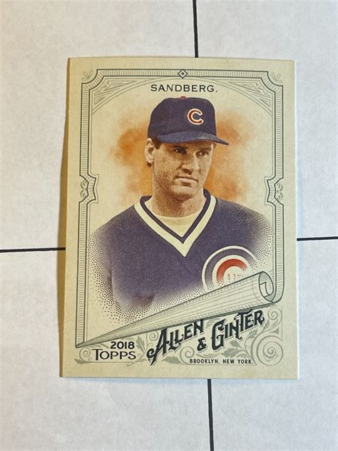 Ryne Sandberg Topps Allen Ginter Chicago Cubs Phillies Ebay