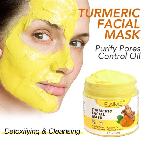 Turmeric Clay Mask Face Purifying Deep Cleaning Brightening Oil Control