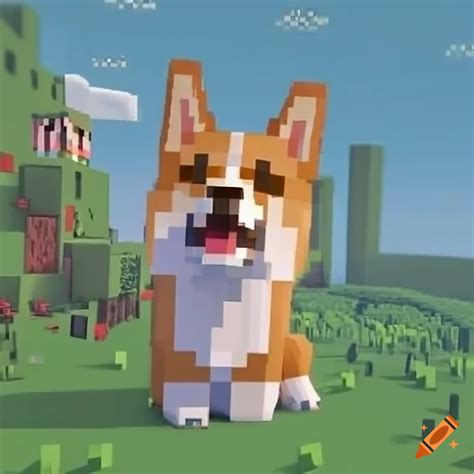 Corgi Character In Minecraft On Craiyon