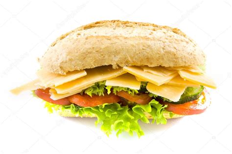 Healthy cheese sandwich Stock Photo by ©digifun 6098031