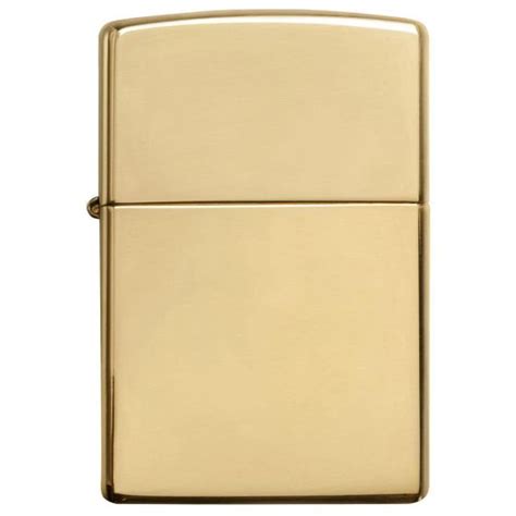 Zippo High Polish Brass Lighter High Polish Brass