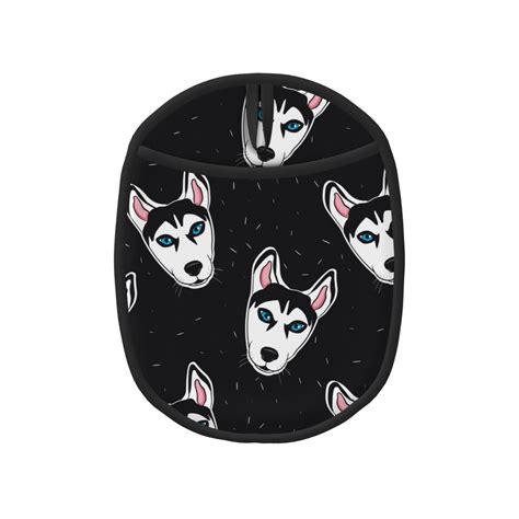 Cute Cartoon Husky Funny Pot Holders For Kitchen Heat Resistant Oven Mitts Hot Pads With