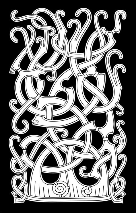 Illustration Viking Knotwork Viking Pattern Viking Art