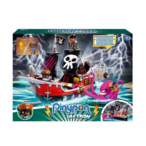 Set Pinypon Action Barco Pirata Ataque Del Karken Walmart