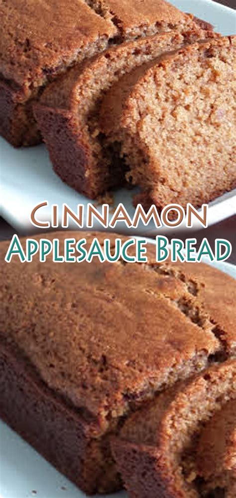 Cinnamon Applesauce Bread Recipe