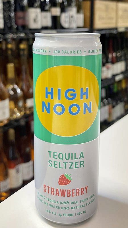 High Noon Strawberry Tequila Seltzer Ml Divino