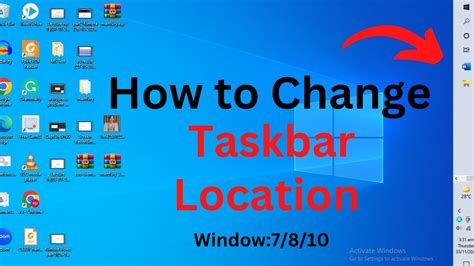 How To Change Taskbar Location Task Bar Ko Bottom Mein Kasy Laye