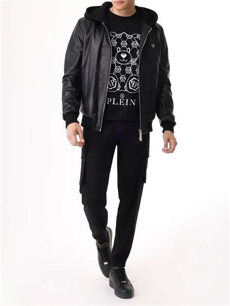 Куртка кожаная от PHILIPP PLEIN за 175 450 рублей со скидкой 50% (цвет ...