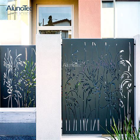 Alunotec Aluminium Alloy Cnc Laser Cut Metal Screens Outdoor Panel Fencing Decorative Garden