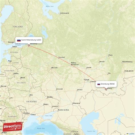 Direct Flights From Saint Petersburg To Orenburg Led To Ren Non Stop