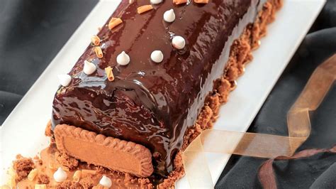 Recette de la bûche au chocolat et spéculoos