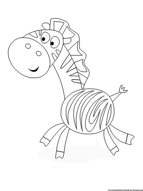 Zebra Coloring Pages Free Printable Kids Coloring Pages