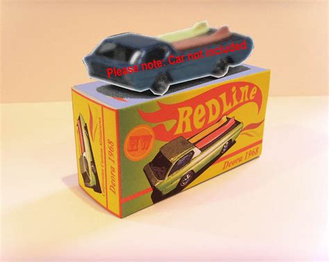 HOT WHEELS REDLINE DEORA Superb Custom Display Reproduction Box EBay