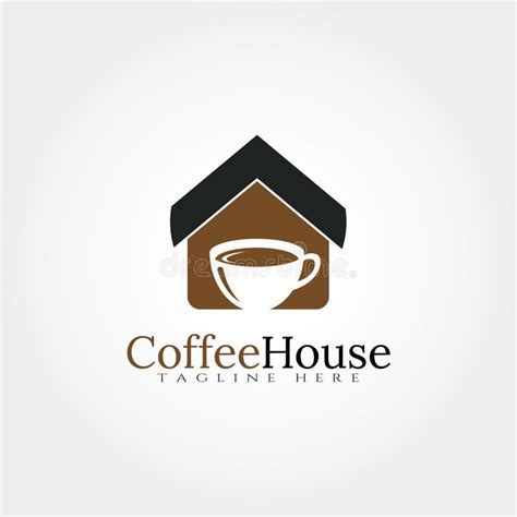 Coffee House Logo Design Template Illustration Element Vector Stock