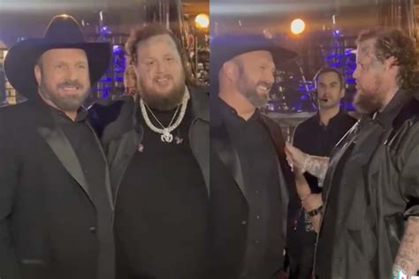 WATCH Jelly Roll Fulfills Lifelong Dream Of Meeting Garth Brooks I