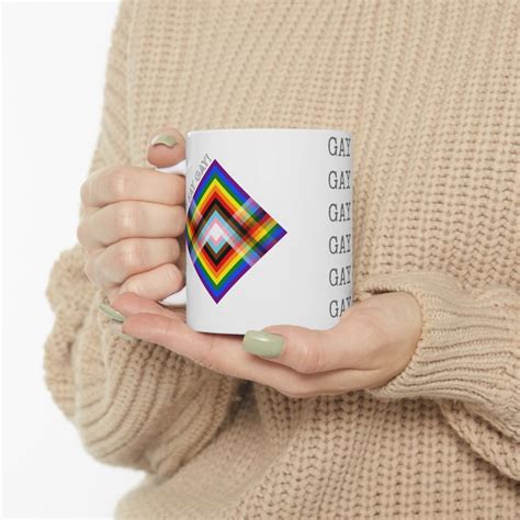 Rainbow Mug Gay Pride Mug Pride Flag Coffee Cup LGBTQ Gifts Gift