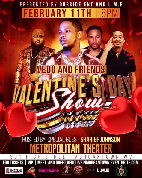 Vedo and Friends LIVE: Valentine’s Day Show – THE METROPOLITAN THEATRE