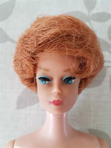 ANCIENNE POUPÉE MANNEQUIN BARBIE Bubble cut rousse des années 1960