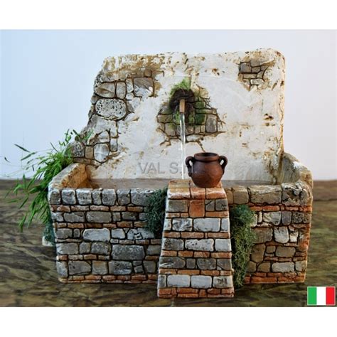 FONTANA CON ACQUA IN MOVIMENTO Fontane E Accessori Presepe E Pr