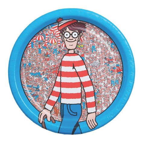 Wheres Waldotm Paper Dinner Plates Blue Wheres Waldo Oriental