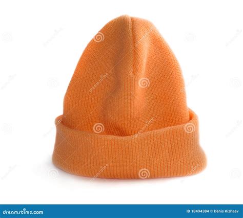 Orange Cap Stock Photo Image Of Isolated Playful Outdoors 18494384