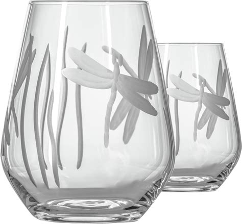 Dragonfly Stemless Wine Glass Dragonfly T Dragonfly