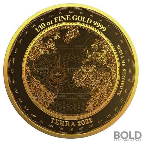 Oz Tokelau Terra Prooflike Gold Coin Bold Pecious Metals