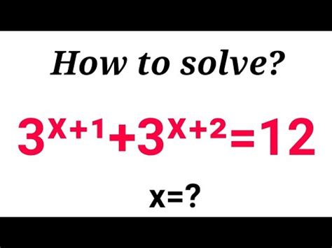 A Nice Exponential Equation Solving By Math Tutor Jakaria A Nice