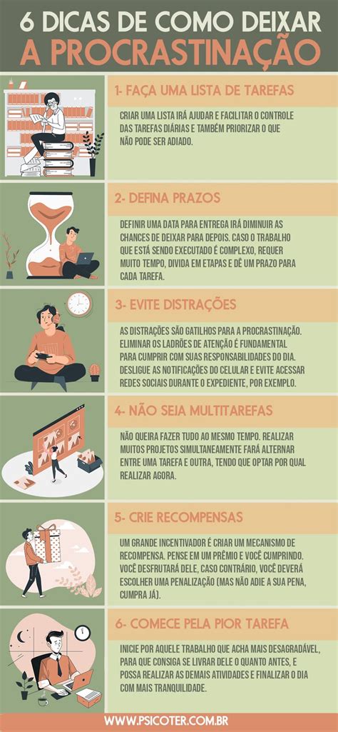 Dicas De Como Deixar A Procrastina O Procrastina O Procrastinar