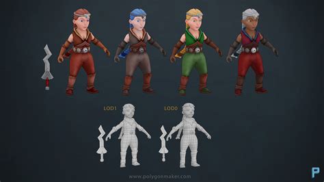 Leaked Game Assets Polygon Modular Fantasy Hero Characters