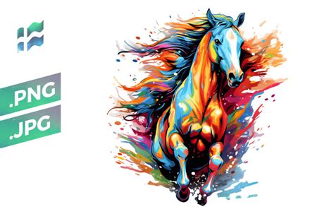 horse graphic  merchsuperb creative fabrica