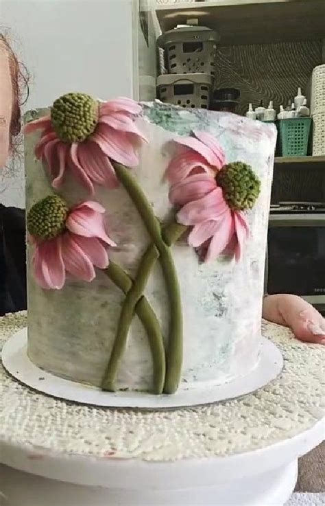 Happy Birthday Flower Cake Birthday Cake Writing Beautiful Birthday