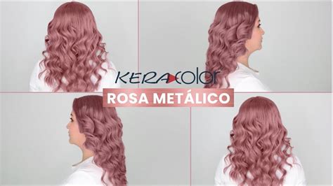 HairColor Como lograr el tono Rosa Metálico de Keracolor YouTube