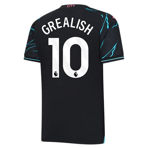 Acquistare Maglie Calcio Manchester City GREALISH 10 2023 2024 Terza