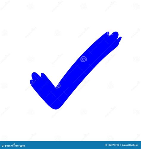 Marca De Verificación Icono Marca De Verificación Azul Icono De Marca