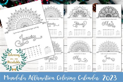 2023 Coloring - Printable Template Calendar