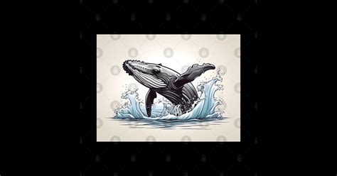 Humpback whale Cartoon Illustration - Humpback Whale - Sticker | TeePublic