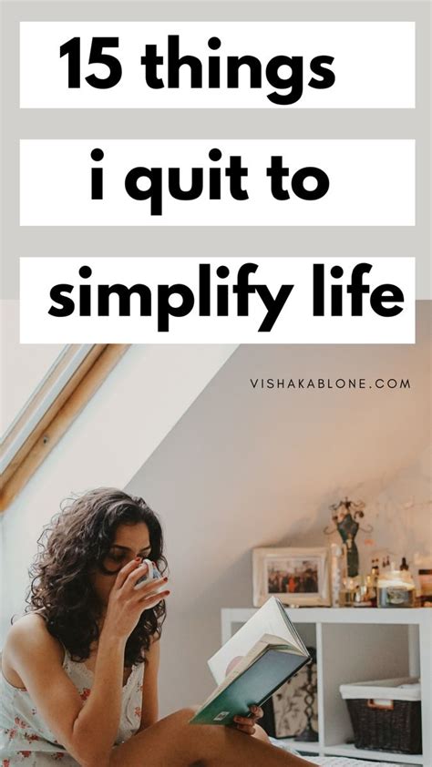 Things I Quit To Simplify Life Simplifying Life Simple Living