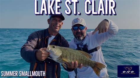 Lake St Clair Summer Smallmouth Bass Fishing Youtube