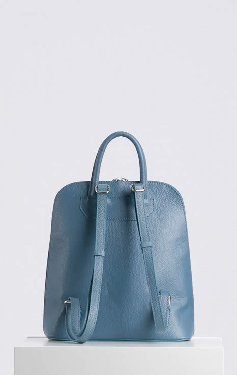 Раница от естествена кожа Blue Heaven color - Daphne