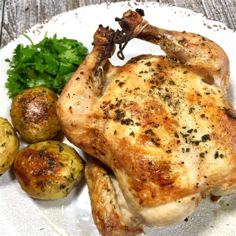 This Crispy Roasted Chicken uses a different cooking method to make ...