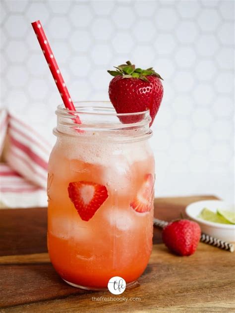 Easy Strawberry Refresher Mocktail The Fresh Cooky