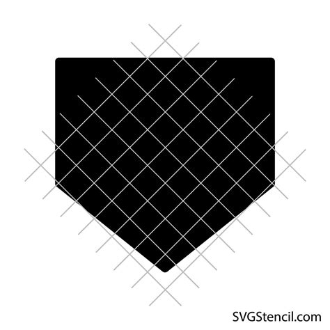 Free Softball Home Plate Svg Baseball Stencil Svgstencil