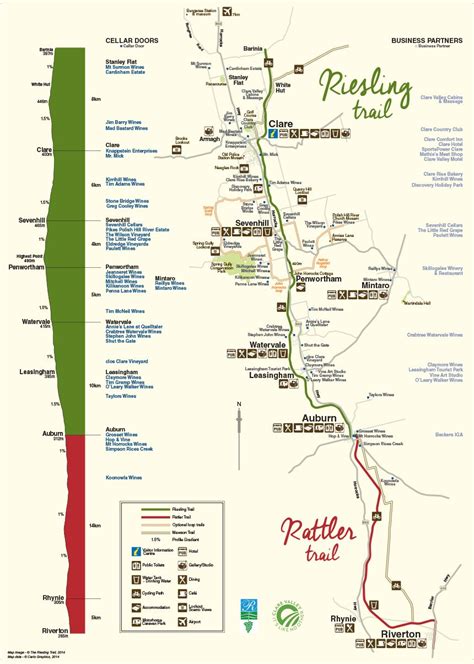 Maps South Australia Clare Valley Tourism Clare Valley Wine Map