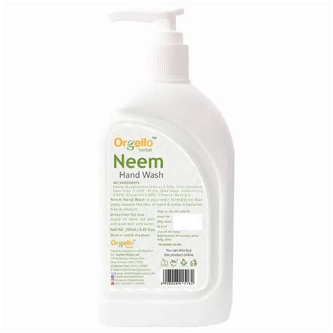 Orgello Liquid Neem Hand Wash For Home Packaging Size Ml At Best