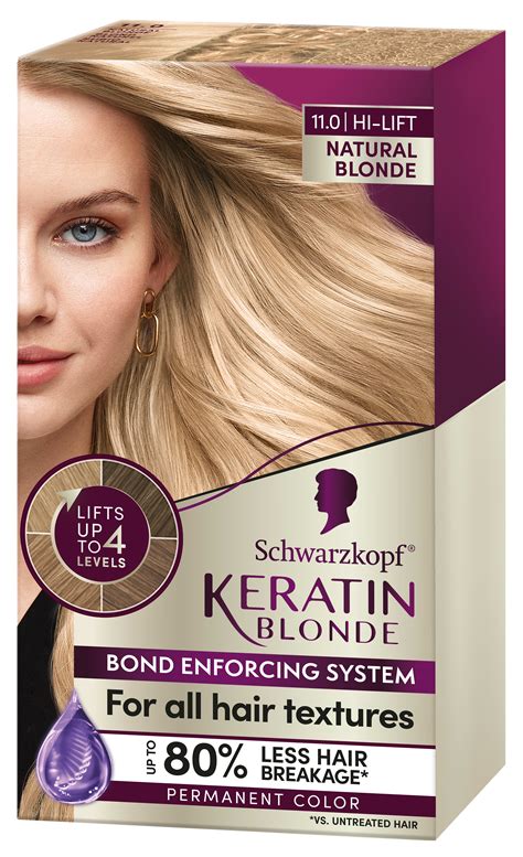 Schwarzkopf Keratin Blonde Hair Dye Natural Blonde Hi Lift