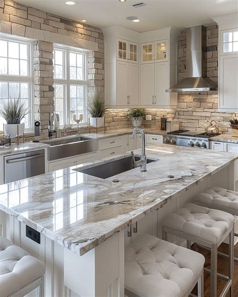 The White Ice Granite Countertop With Its Clarity And Elegance Can