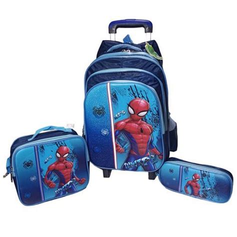 Cartable Trolley Pi Ces Design D Spider Man R F E Nova Bureau