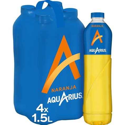 Bebida isotónica sabor naranja pack 4 botellas 1 5 l AQUARIUS