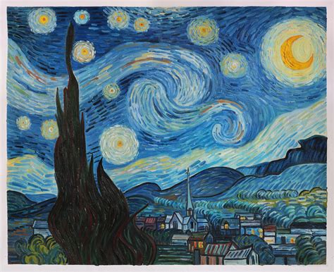 The Starry Night Vincent Van Gogh Paintings - Riset